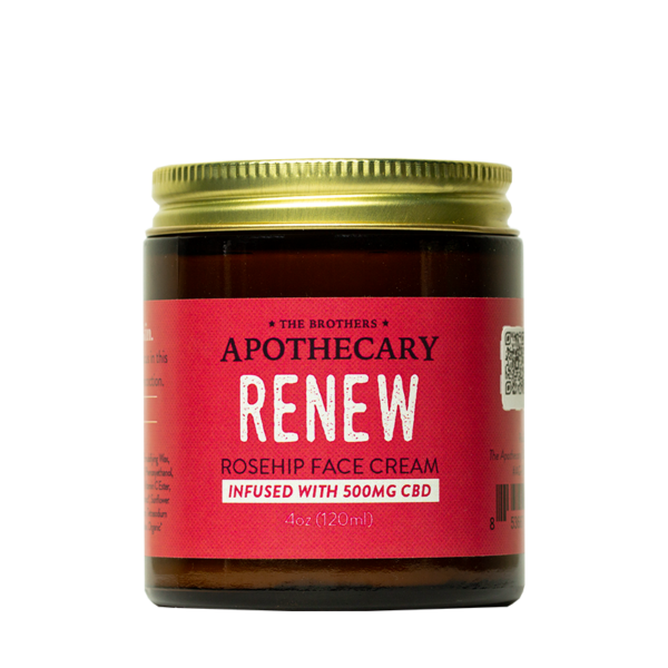Renew Rosehip CBD Face Cream By Brothers Apothecary