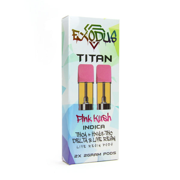 Exodus | Live Resin THC-A + HXY 9 THC + Delta 8 Pods Titan Pods Exodus | Live Resin THC-A + HXY 9 THC + Delta 8 Pods Titan Pods