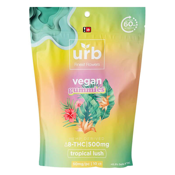 Tropical Lush Vegan Delta 8 THC Gummies By Urb