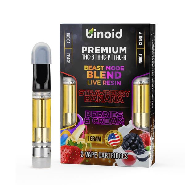 Live Resin THC-H + THC-B + HHC-P Cartridges By Binoid