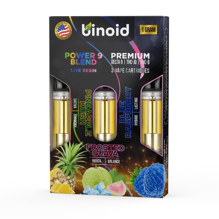 Binoid Live Resin THCB + Delta 9 + THCJD Cartridges