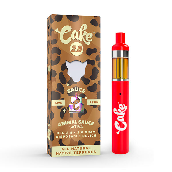 Animal Print Live Resin Delta 8 Disposable By Cake