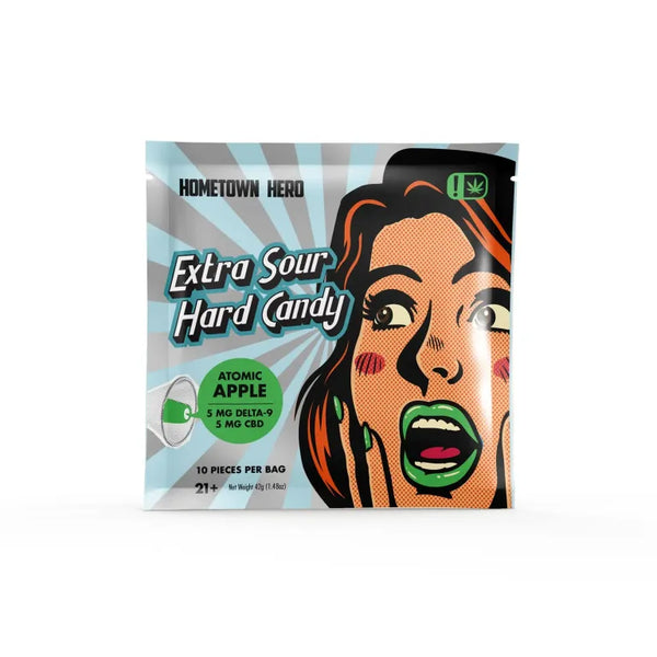 Hometown Hero D9 + CBD Extra Sour Hard Candy