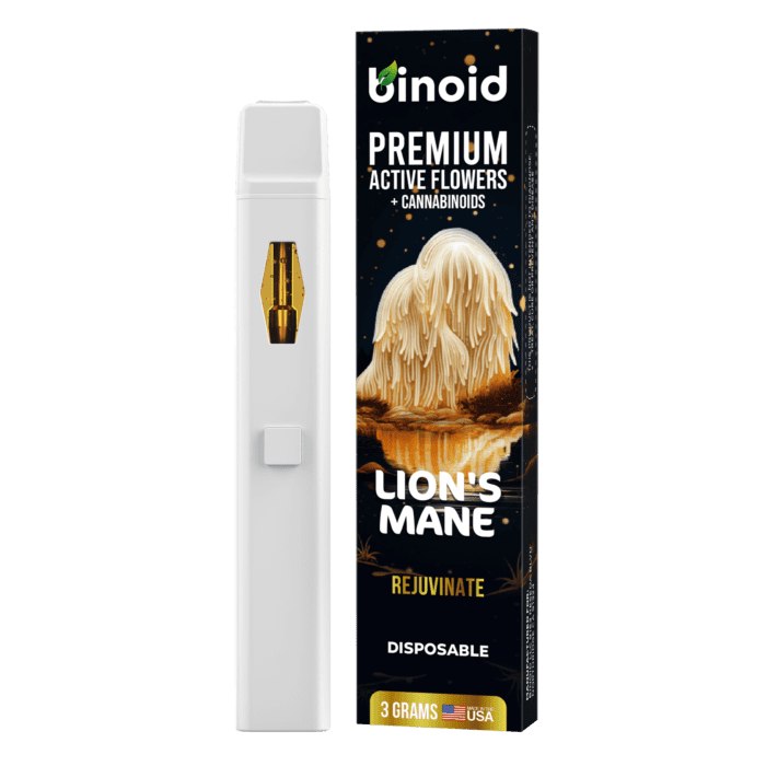 Binoid Disposable Vape | Delta 8 + Mushroom Active Flowers Disposable Binoid Disposable Vape | Delta 8 + Mushroom Active Flowers Disposable