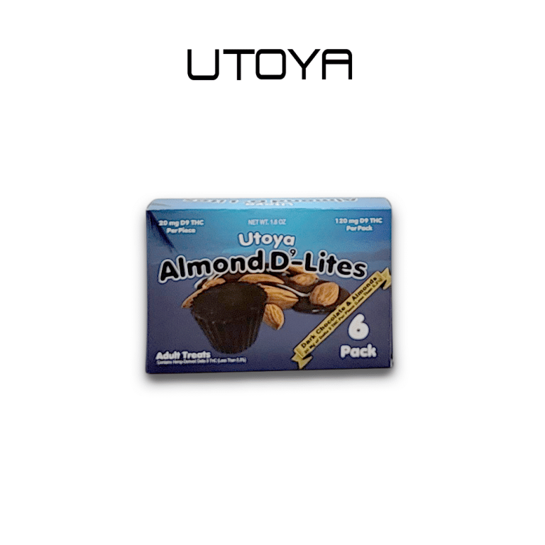 Almond Delight Delta 9 THC Dark Chocolate By Utoya
