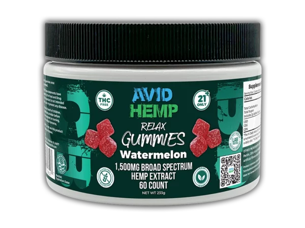 CBD Relax Gummies By Avid Hemp