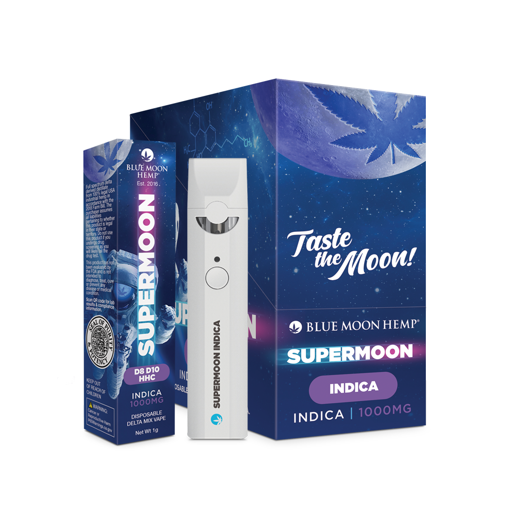 Blue Moon Hemp | D8 + D10 + HHC Super Moon Disposable Vape Pen