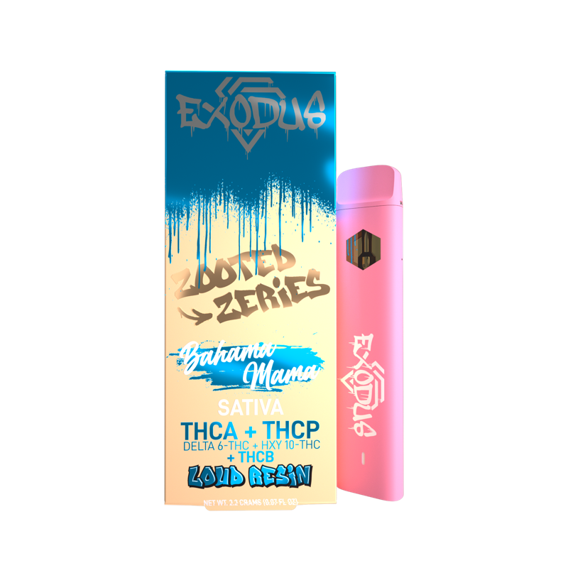 Loud Resin THC-A + THC-P + D6 + HXY 10 + THC-B Zooted Disposable By Exodus
