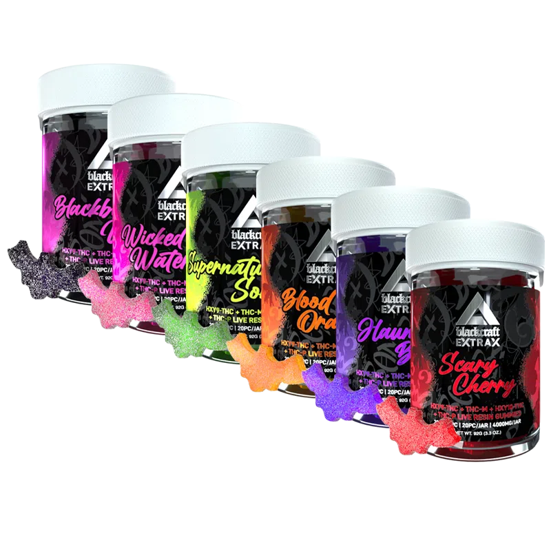 Live Resin THC-M + THC-P Blackcraft Gummies By Delta Extrax