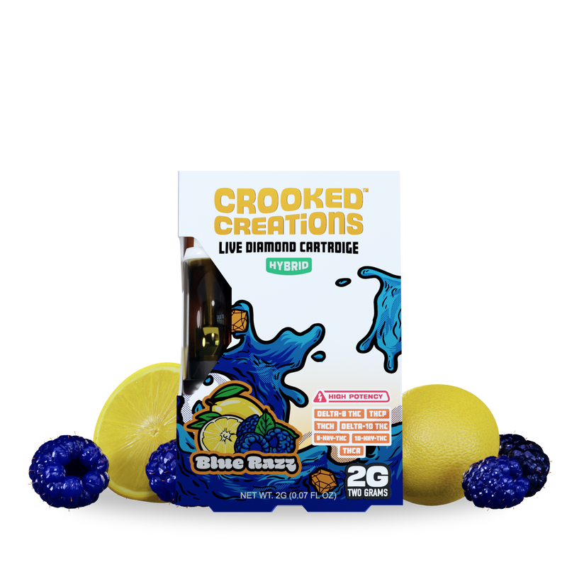 Live Resin THC-P + D10 + D8 + THC-A Cartridge By Crooked Creations