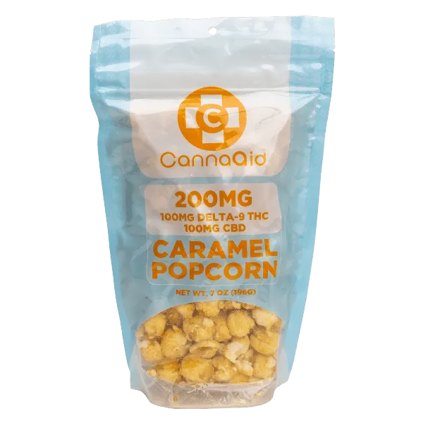 Delta 9 THC + CBD Flavored Popcorn By CannaAid