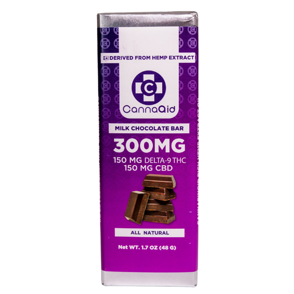 Delta 9 THC + CBD Chocolate Bar By CannaAid