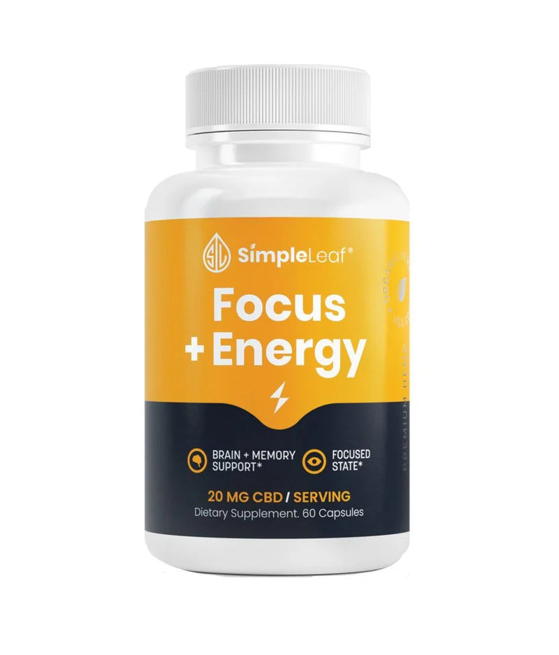 Simple Leaf Energy & Mood CBD Capsules