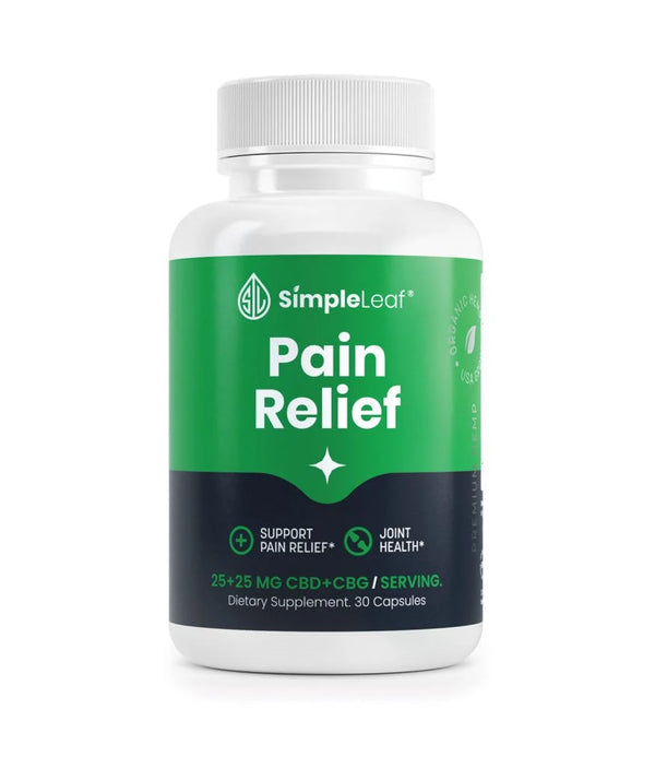 Simple Leaf CBD + CBG Pain Relief Capsules