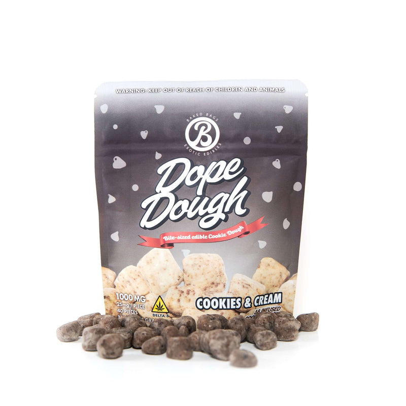 Baked Bags | Dope Dough Delta 8 THC Cookie Dough Edibles - 1000mg