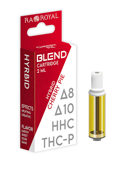 Delta 8 + THC-P + Delta 10 + HHC Blend Vape Cartridge By RA Royal CBD