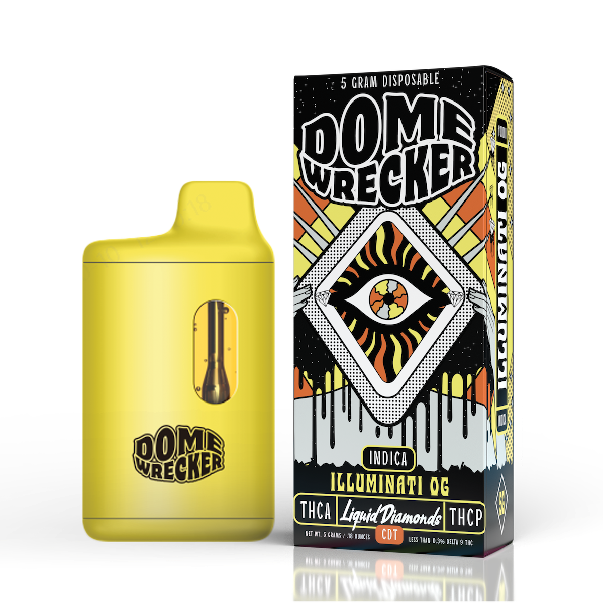 HiXotic | Liquid Diamonds THC-A + THC-P Dome Wrecker Disposable