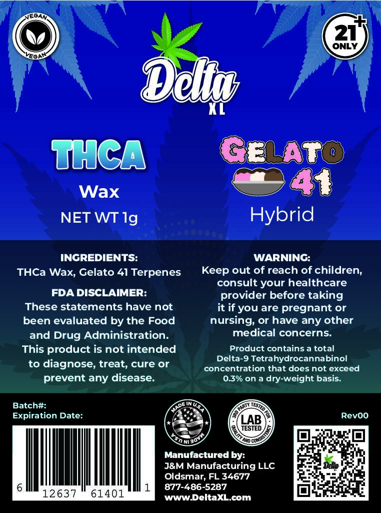 THC-A Wax Concentrate By DeltaXL