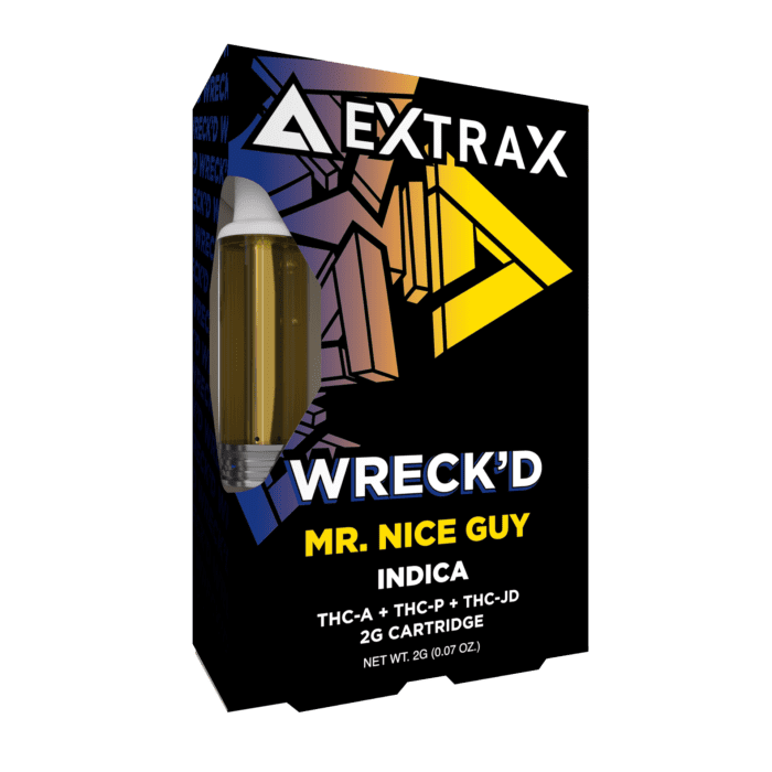 Live Resin THC-A + THC-P + THC-JD Wreck’d Vape Cartridge By Delta Extrax
