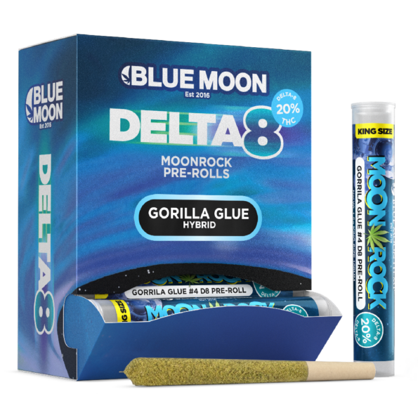 Blue Moon Hemp | Delta 8 THC + CBG Kief Moon Rock Pre Roll - 1.75g