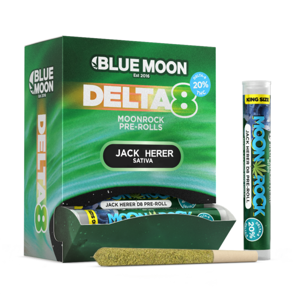 Blue Moon Hemp | Delta 8 THC + CBG Kief Moon Rock Pre Roll - 1.75g