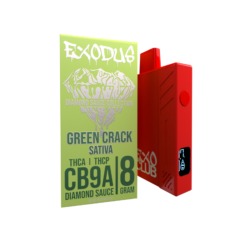 Exodus 8 Gram Disposables CB9A + THCa + THCP