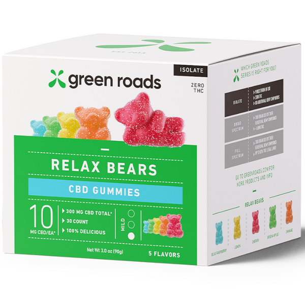 CBD Relax Bear Gummies By Green Roads