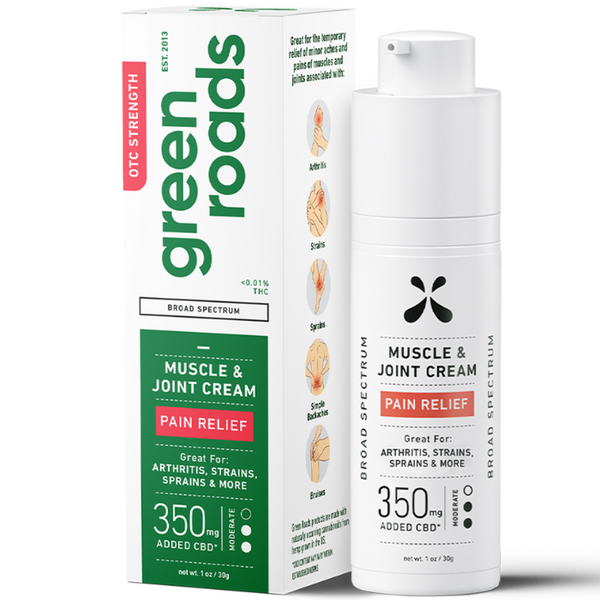 Muscle & Joint Pain Relief CBD Cream By Green Roads