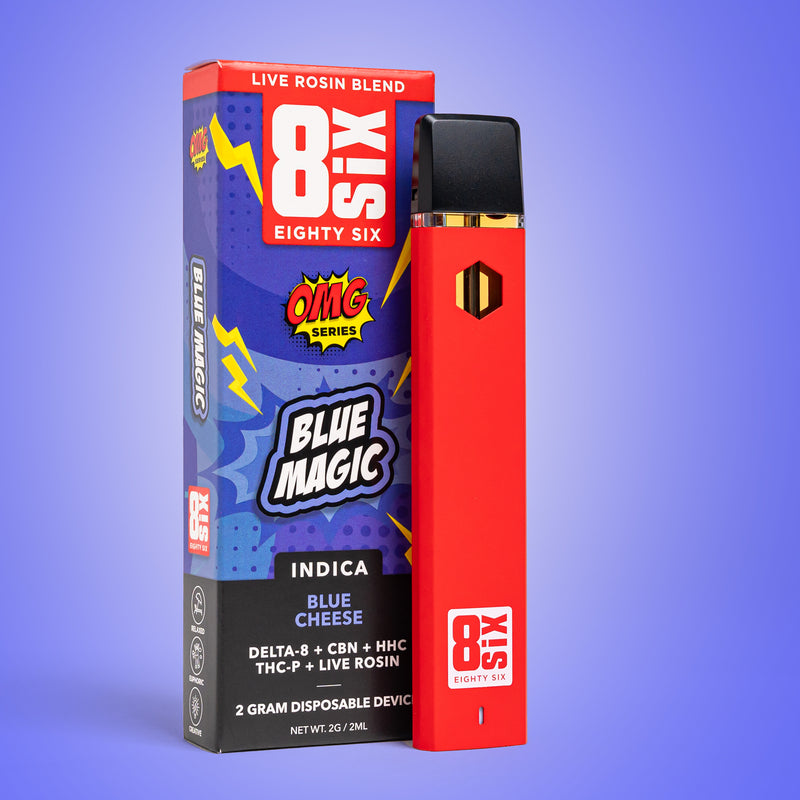 Eighty Six | OMG Series Live Rosin Delta 8 + HHC + THC-P Disposable