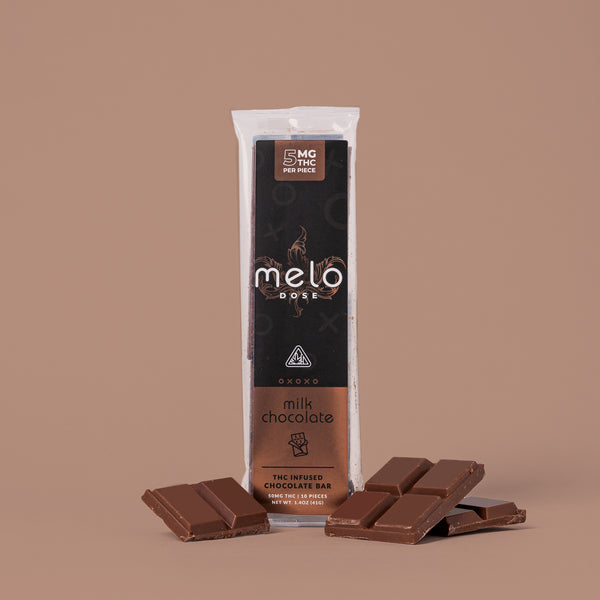 Delta 9 THC Chocolate Bar By Melo Dose