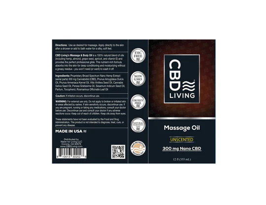 CBD Massage Oil By CBD Living