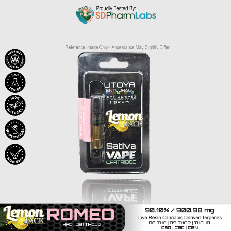 Live Resin Delta 8 THC Vape Cartridge By Utoya