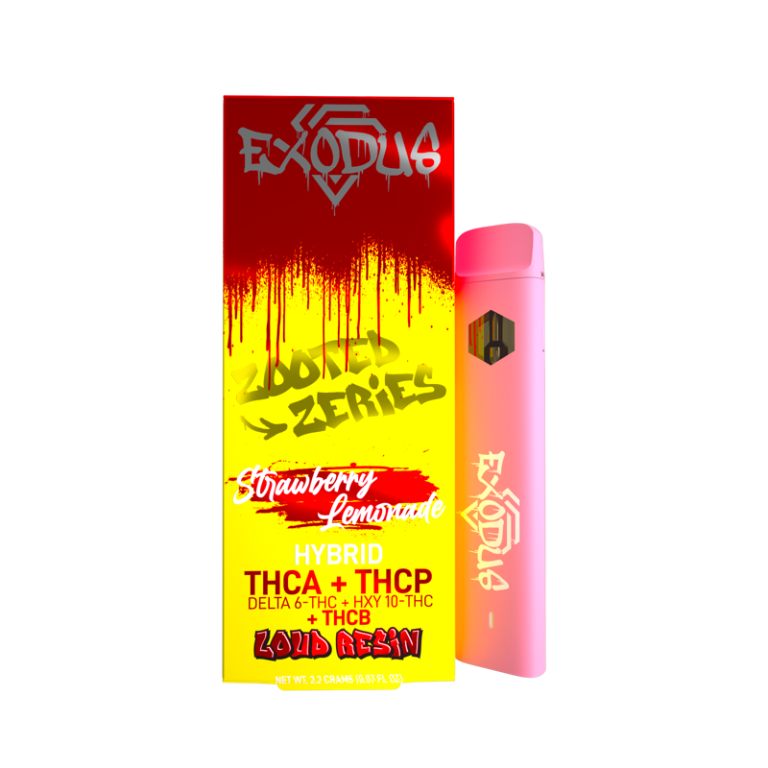 Loud Resin THC-A + THC-P + D6 + HXY 10 + THC-B Zooted Disposable By Exodus