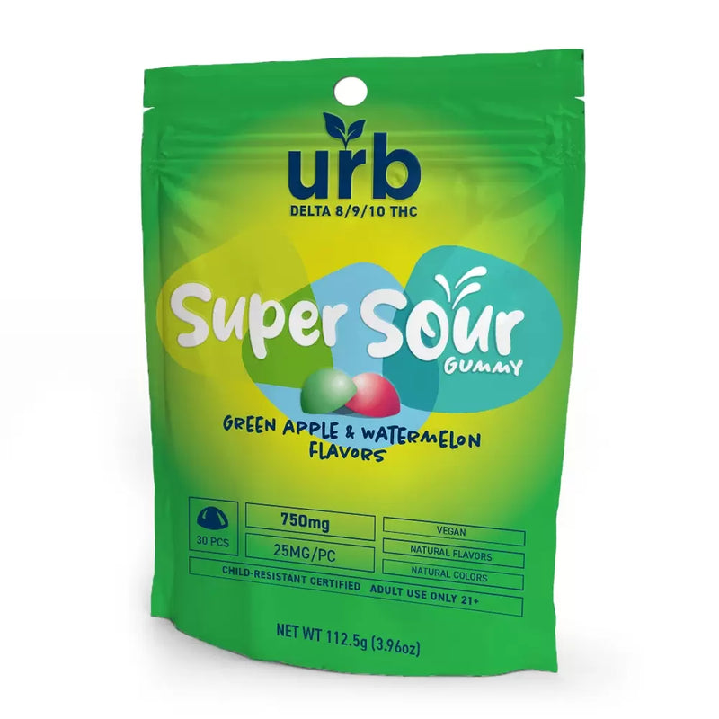 Super Sour D8 + D10 + D9 Gummies By Urb