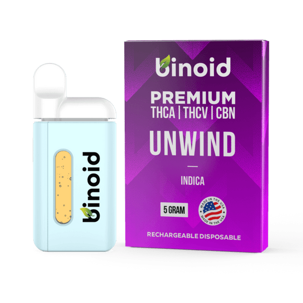 Live Resin THC-A + THC-V Disposable Vape By Binoid