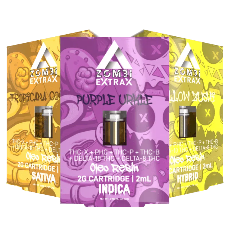 Zombi Extrax Oleo Resin THC-X + THC-P Cartridge By Delta Extrax