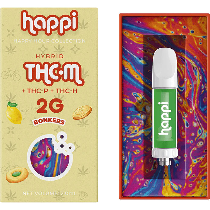 THC-M + THC-P + THC-H Cartridge By Happi