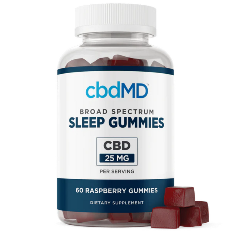 Raspberry Sleep CBD Gummies By CBDMD