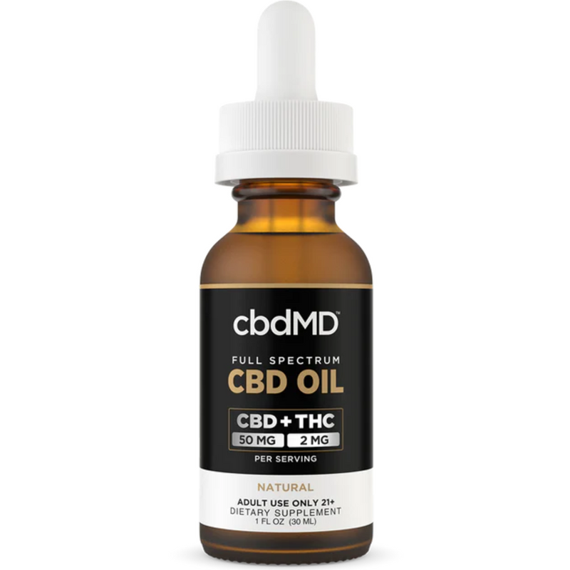 Natural Flavor CBD Oil Tincture By CBDMD