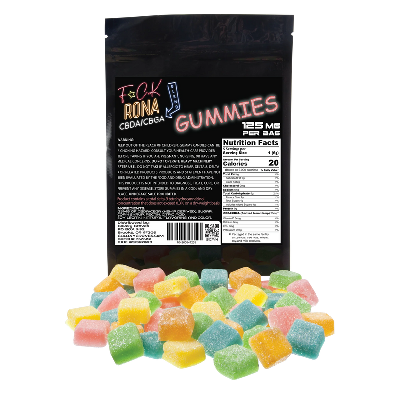 CBDA + CBGA Gummies By Galaxy Groves