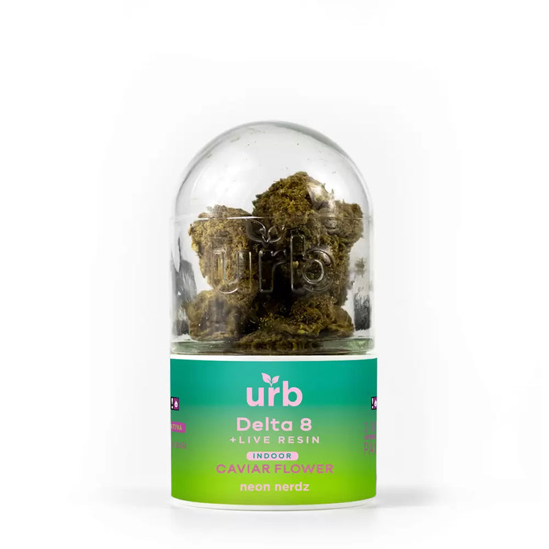 Live Resin D8 THC Indoor Caviar Flower By Urb