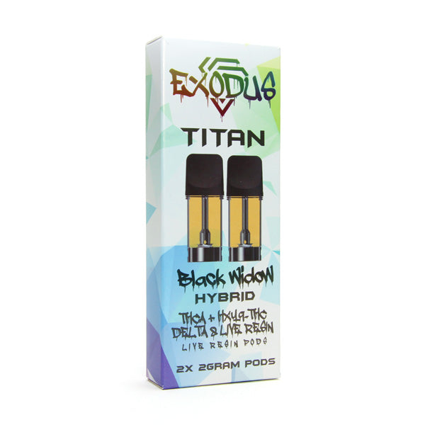 Exodus | Live Resin THC-A + HXY 9 THC + Delta 8 Pods Titan Pods Exodus | Live Resin THC-A + HXY 9 THC + Delta 8 Pods Titan Pods