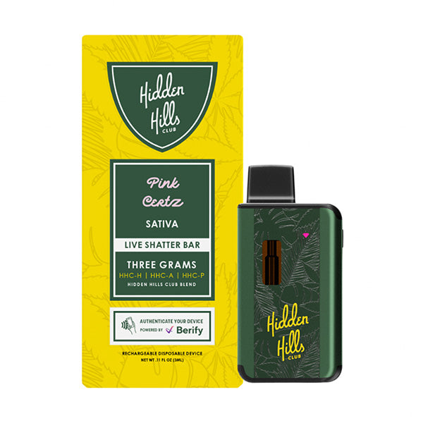 HHC Blend Live Shatter Disposable By Hidden Hills