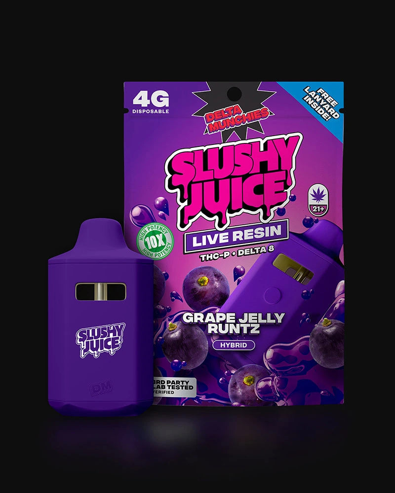 Live Resin THC-P + Delta 8 Slushy Juice Disposable By Delta Munchies