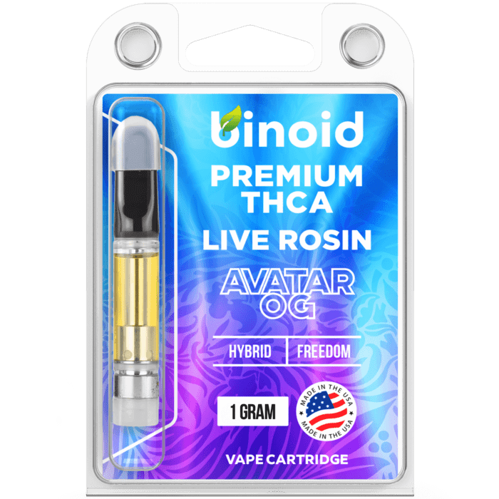 Live Rosin THC-A Cartridge By Binoid