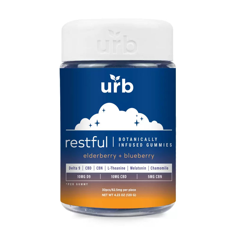 D9 + CBN Restful Botanical Gummies By Urb