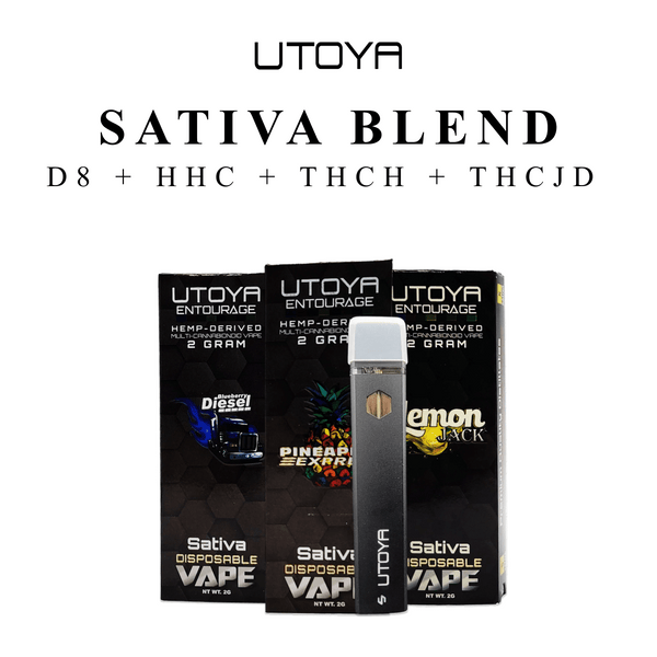 Sativa Blend THC-H + THC-JD Disposable Vape By Utoya