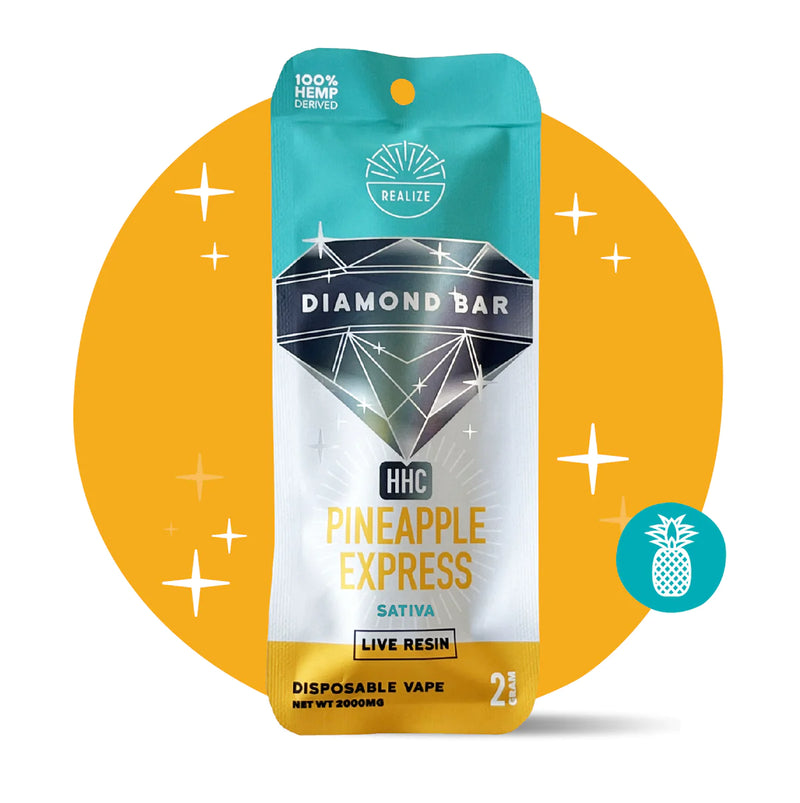 Live Resin HHC Diamond Bar Disposable By Realize