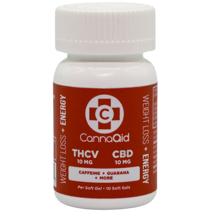 THCV + CBD Weight Loss & Energy Vegan Softgel Capsules By CannaAid