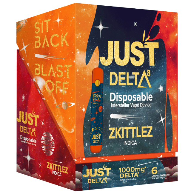 Zkittlez Indica Delta 8 Disposable Cartridge By Just Delta